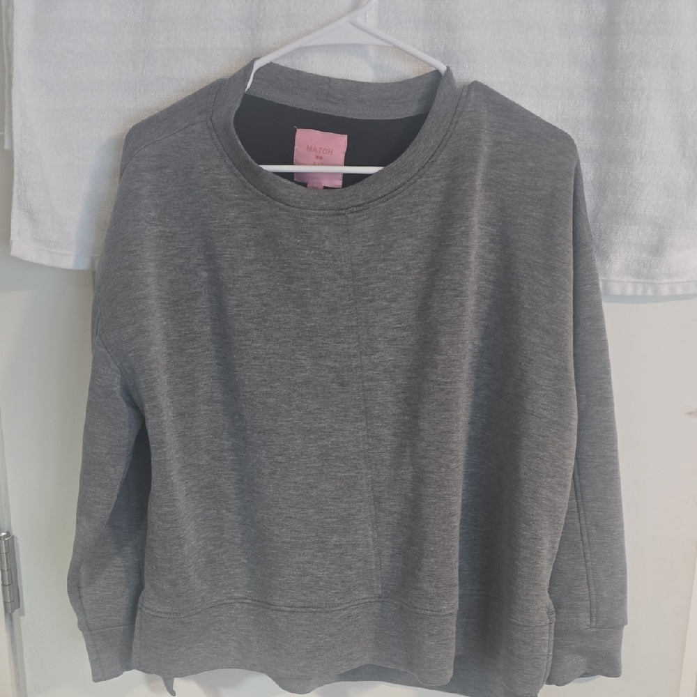 Match Gray Women's Crewneck Top